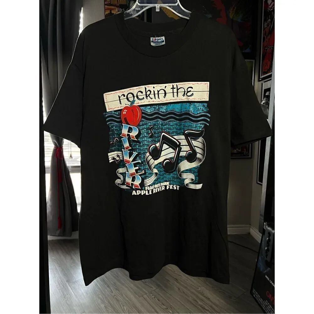 Vintage 80s Rockin The Apple River Fest Tee